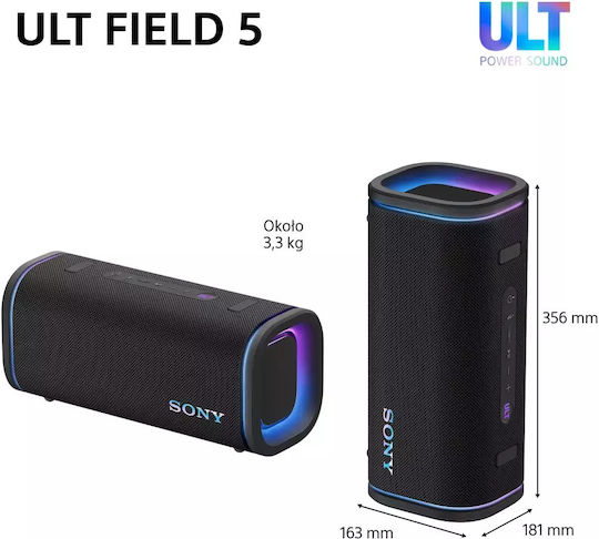 Sony ULT Field 5 Waterproof Bluetooth Speaker 27W with Battery Life up to 25 hours White