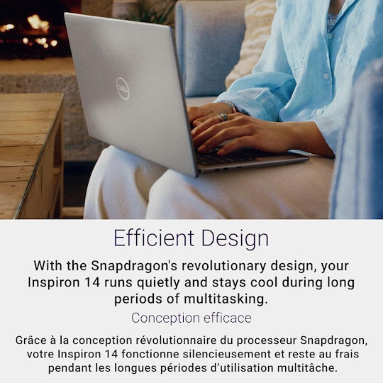 Dell Inspiron 5441 14" FHD+ (Snapdragon-X Plus X1P-42-100/16GB/1TB SSD/W11 Home) (US Keyboard)