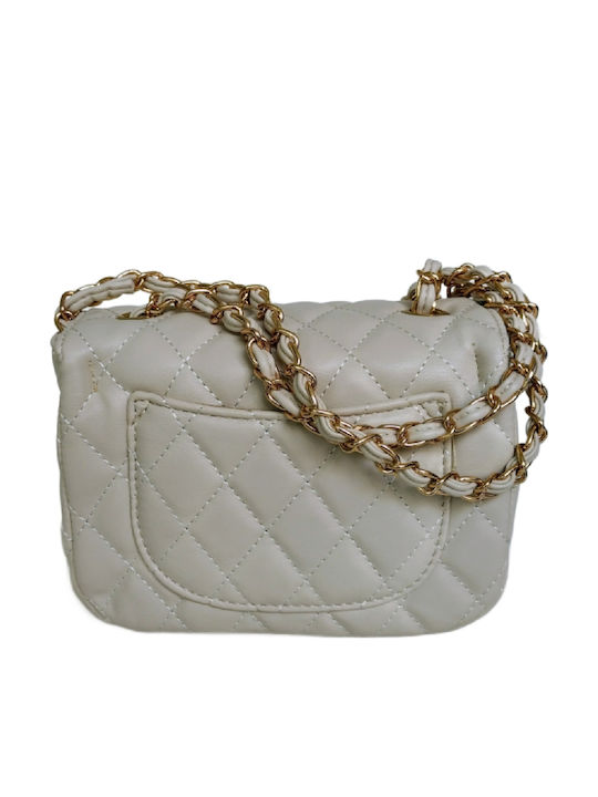 Leather Women's Bag Shoulder Beige