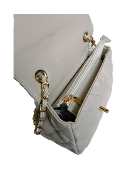 Leather Women's Bag Shoulder Beige