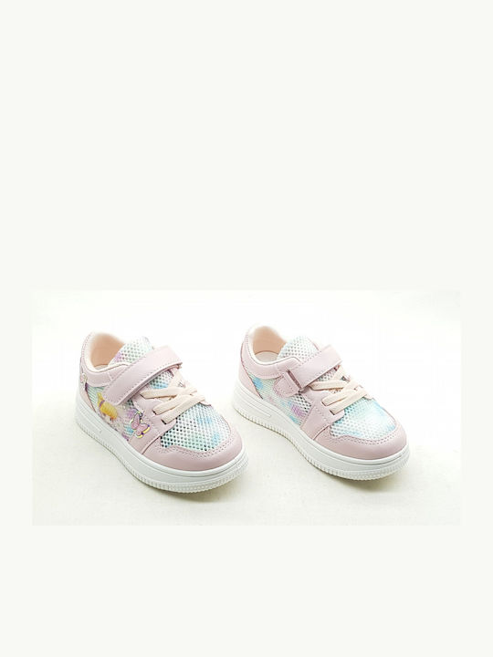 Kids Sneakers with Scratch Pink