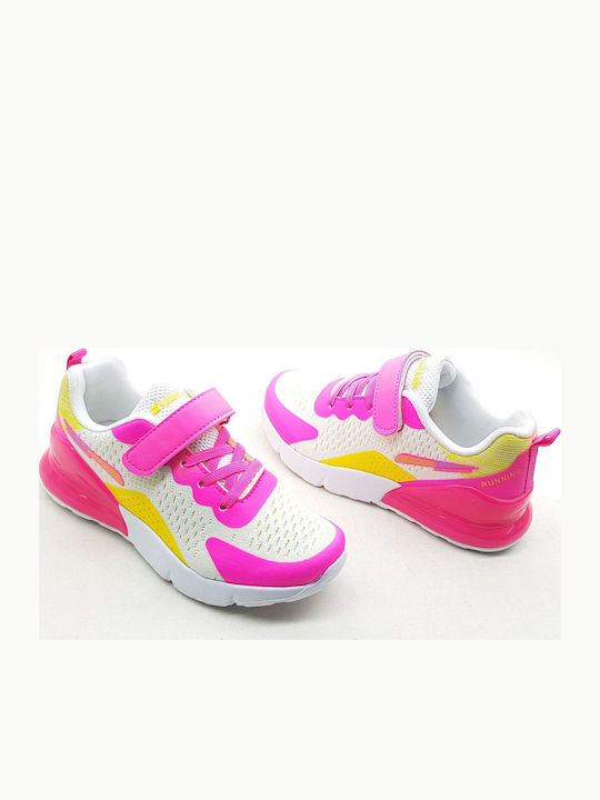 Παιδικά Sneakers με Σκρατς Φούξια
