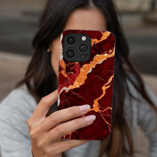 Sonique Marble Series Case for Motorola Moto G54 5G Moto G54 5G Power Red