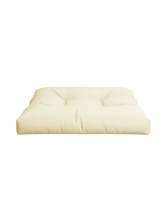 vidaXL Pernă De Bancă Pentru Scaune De Grădină Crem 80x80cm