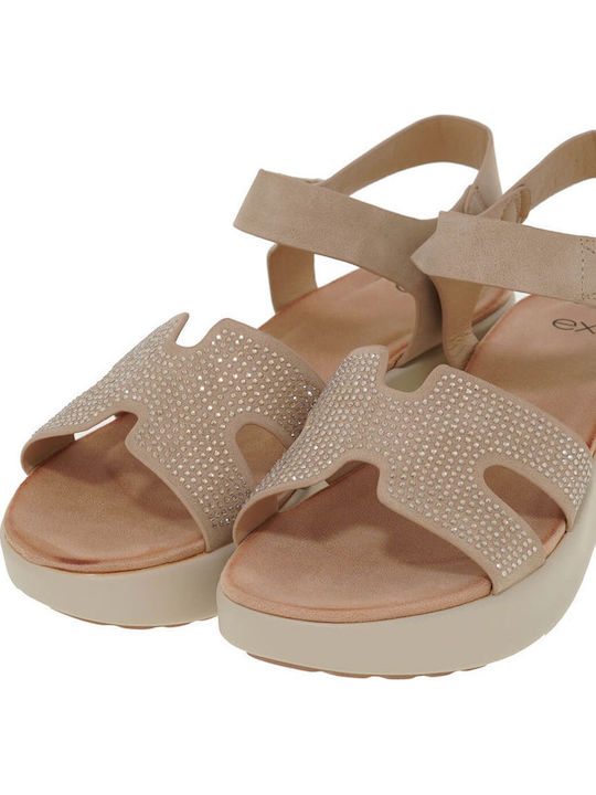 Γυναικεία Σανδάλια Μπεζ