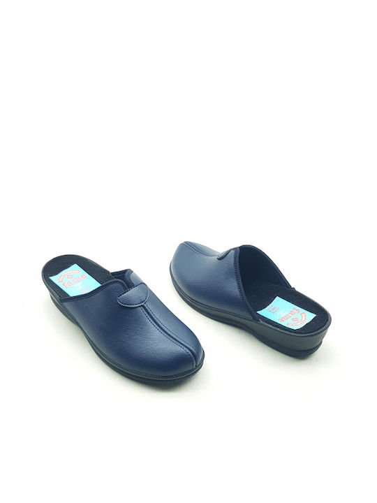 Anatomische Damen Hausschuhe Blau