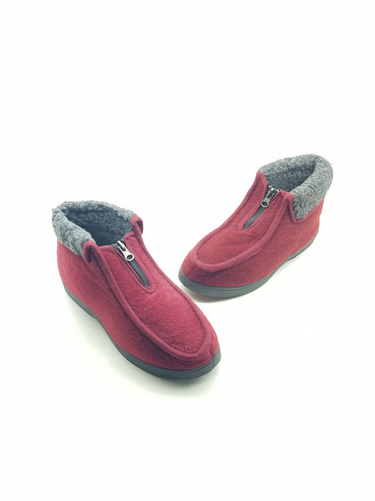 Closed Women's Slippers Burgundy