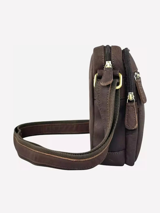 Leather Men's Bag Shoulder / Crossbody Brown