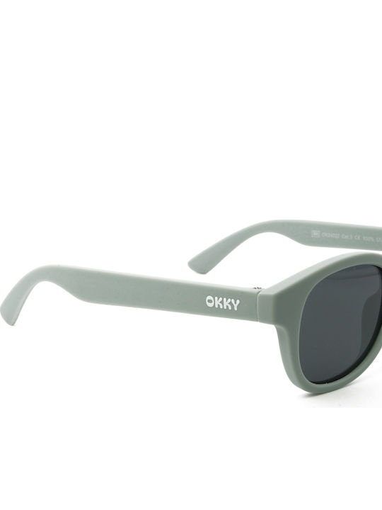 Okky Polarized Green Kids Sunglasses For 3-8 Years