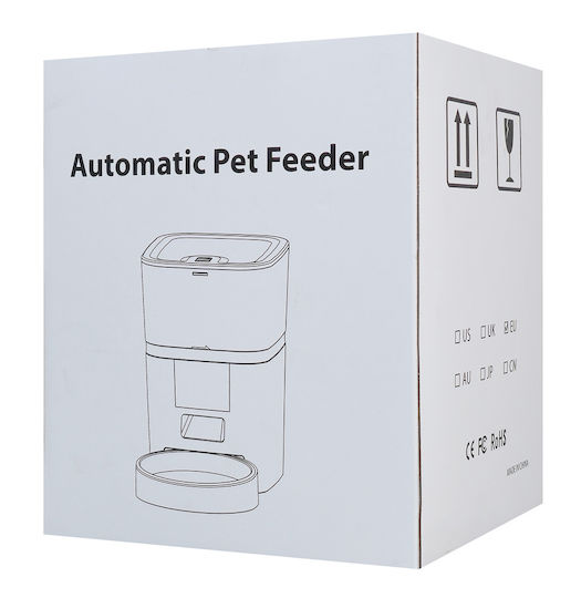 Bruno Automatisch Schalen aus Silikon Futter für Hund & Katze auf Basis von 6lt 28.7cm in Weiß Farbe