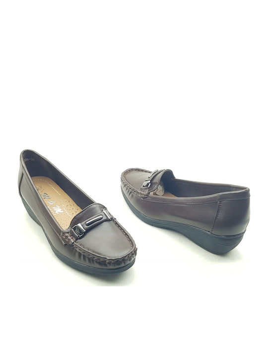 Women's Loafers in Brown Color