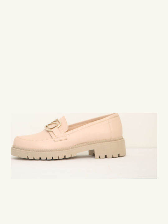 Γυναικεία Loafers σε Μπεζ Χρώμα