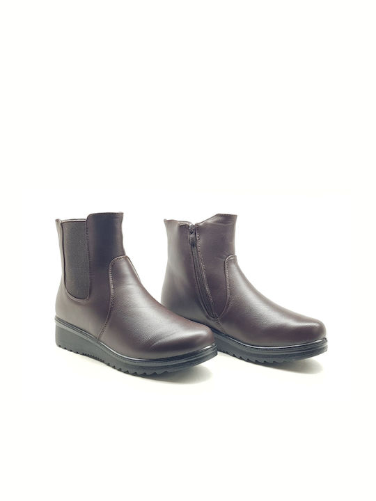 Damen Chelsea Stiefeletten Braun