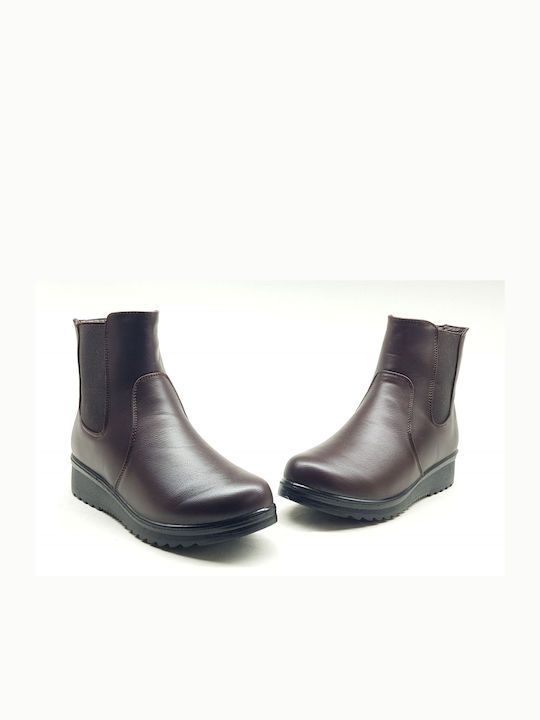 Damen Chelsea Stiefeletten Braun