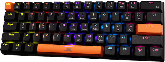 Baracuda Dolphin Gaming Mechanische Tastatur 60% mit Benutzerdefiniert Blau Schaltern und RGB-Beleuchtung (Englisch US)