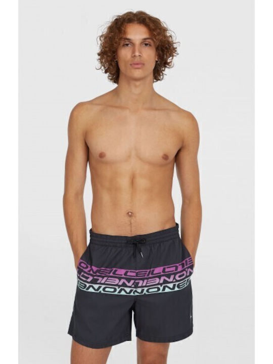 Cali Men's Swimwear Shorts Black Striped