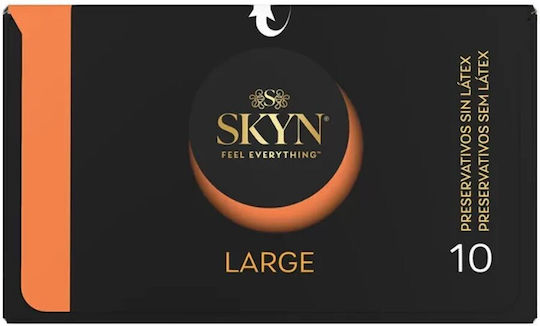 Skyn Condoms Large Extra 10pcs 56mm Thin for Natural Feeling Natural