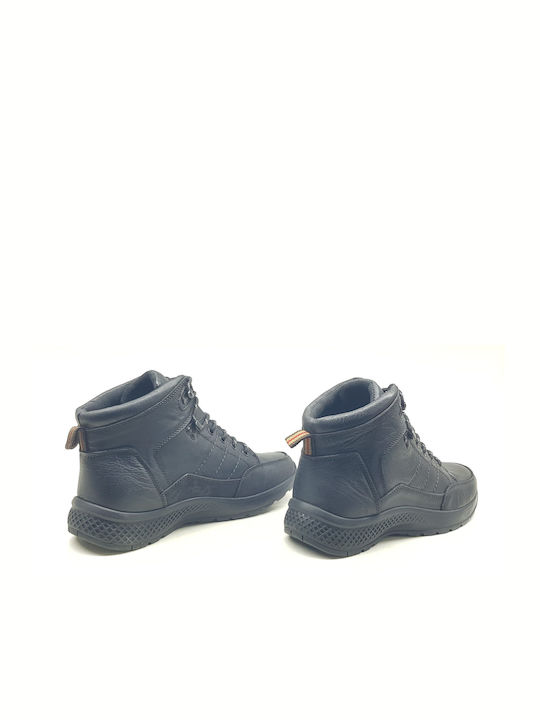 Leather Black Men's Boots