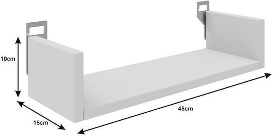 Ράφι Τοίχου Derva Oak 45x15x10εκ.