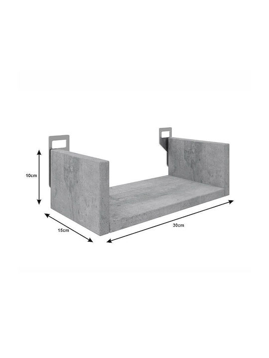 Regal Wand Derva Grey 30x15x10cm