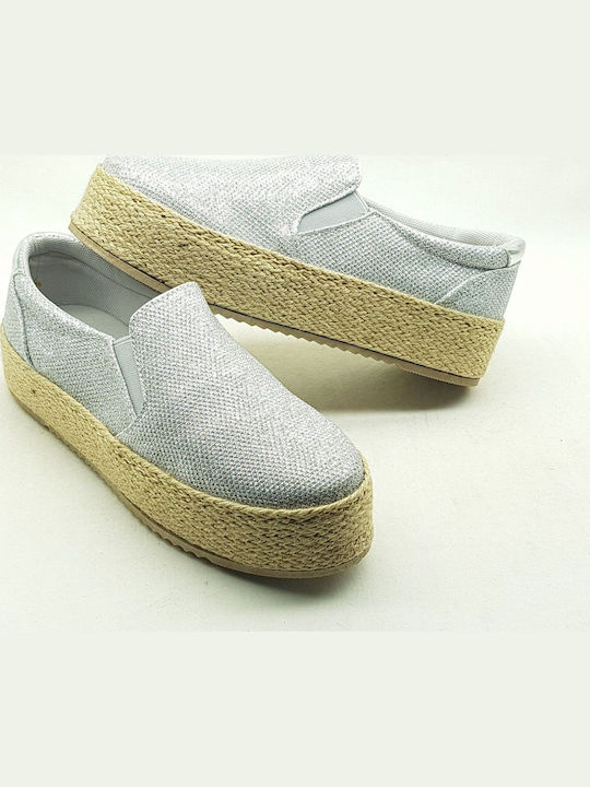 K&i Shoes Women's Espadrilles Silver