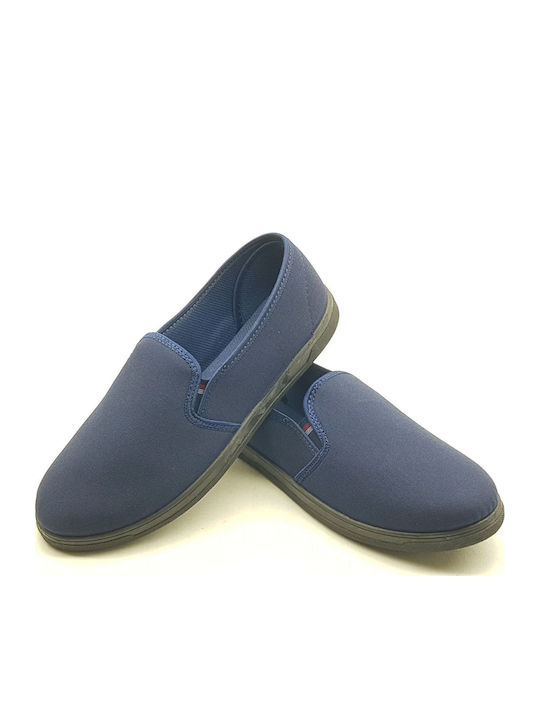 Πάνινα Ανδρικά Slip-On Μπλε