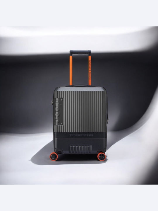 Delsey Jeep Βαλίτσα Ταξιδίου Καμπίνας Σκληρή Anthracite με 4 Ρόδες Ύψους 55εκ.