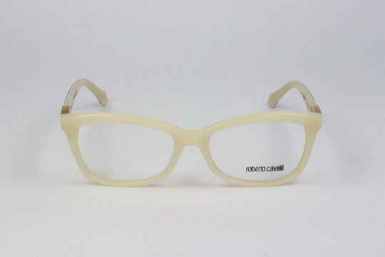 Roberto Cavalli Weiblich Kunststoff Brillenrahmen Weiß RC0865024