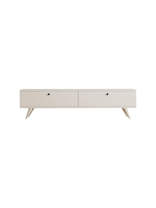 Телевизионен Мебел Jate Бял М160xД25xВ40cm