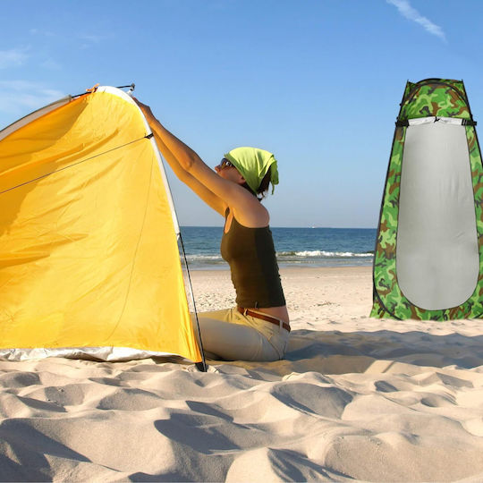 Cort De Camping Pop Up De Toaletă Verde 110x110x190cm