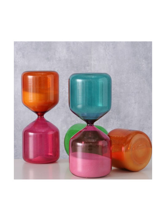 Hourglass Handmade Glass Decorative Hourglass 20 cm Fuchsia Turquoise Hourglass Handmade Glass Decorative Hourglass 20 cm Fuchsia Turquoise