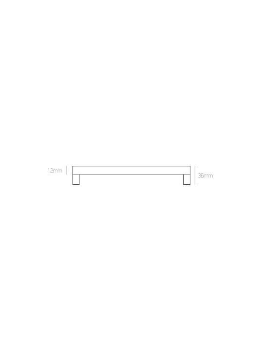 Griff Best White 5022 60,8 cm Schwarz
