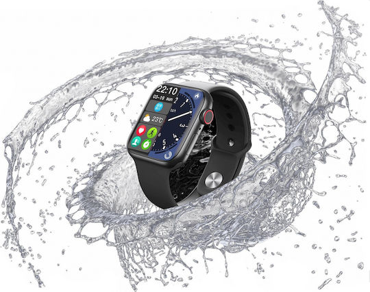 Kiano Active Smartwatch με Παλμογράφο (Μαύρο)