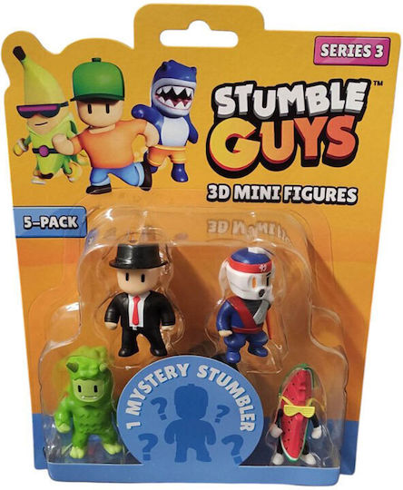 Just Toys Series 3 Stumble Guys Swamp Troll Mr Business Oni Watermelon Guy +1 Surprise For Age 3+ (Miscellaneous Designs)