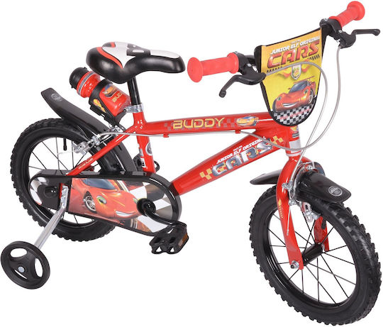 Disney Dino Cartoon Cars 14" Детски Велосипед BMX (2023) Червен