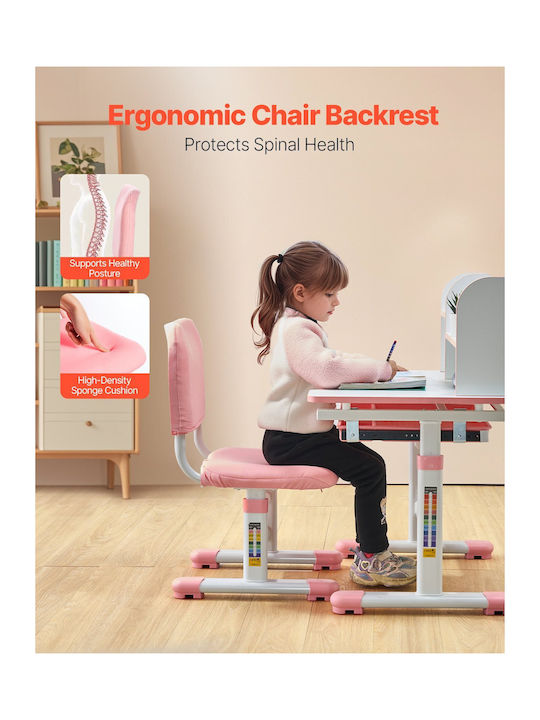 Kids Desk made of Melamine Pink