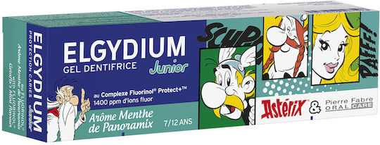 Elgydium Asterix Children's Toothpaste for 7+ Years with Mint Flavor 50ml