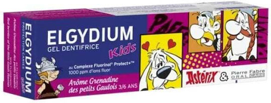 Elgydium Asterix Children's Toothpaste for 3+ Years with Berries Flavor 50ml