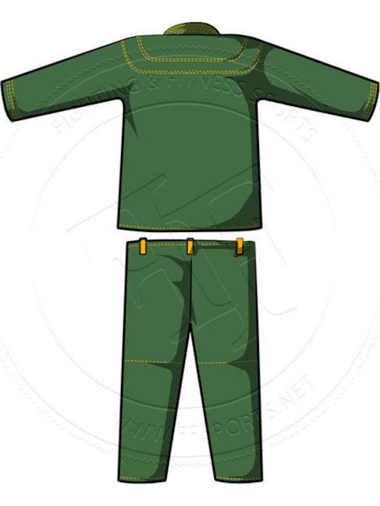 Booster Men's Brazilian Jiu Jitsu Jacket Green
