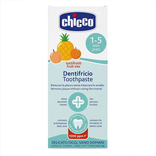 Chicco Βρεφική Οδοντόκρεμα για 1+ Χρονών με Γεύση Fruit Mix 50ml
