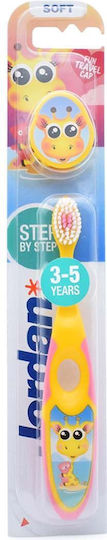 Jordan Step 2 Παιδική Οδοντόβουρτσα για 3+ Χρονών Giraffe Κίτρινη