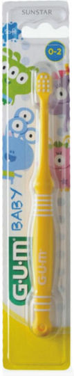 GUM Baby 213 Baby-Zahnbürste Für 0m+ Gelb