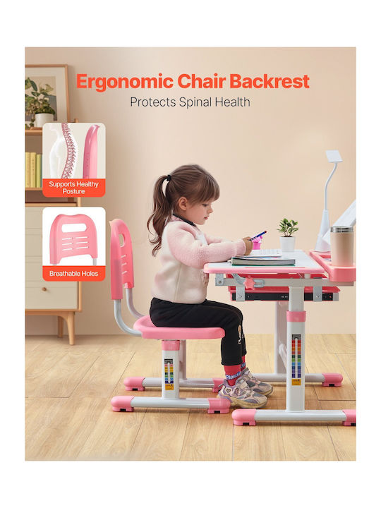 Kids Desk Pink Vevor