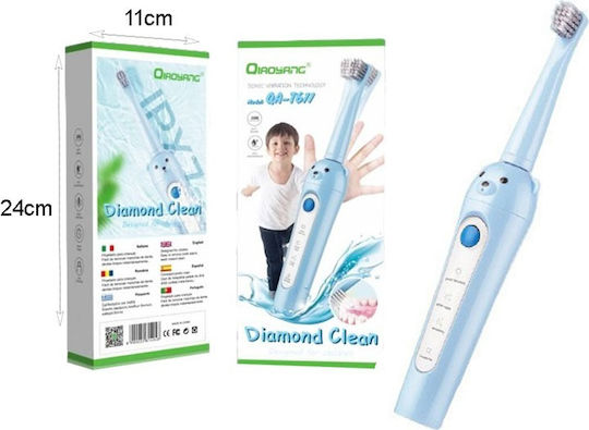 Qiaoyang Diamond Clean Children's Electric Toothbrush with Replacement Heads