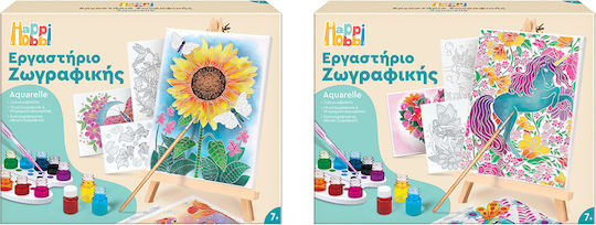 HappiHobbi Боядисване Работилница Акварел Еднорози Еднорози за Деца 7+ Години