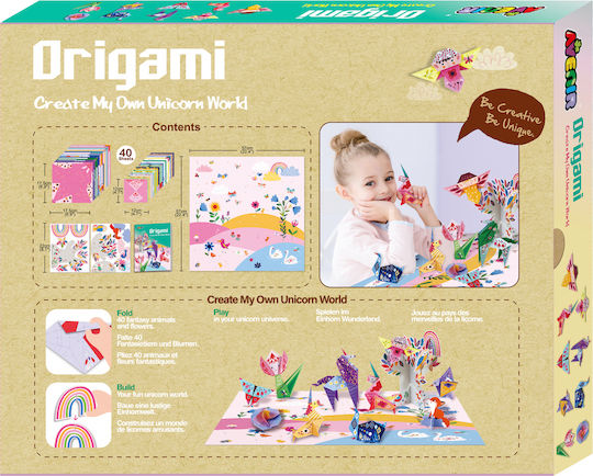 Avenir Origami Create My Own Σετ Χειροτεχνίας Μονόκερους Ηλικία 6ετών+ Level3 Unicorn 1 Σετ