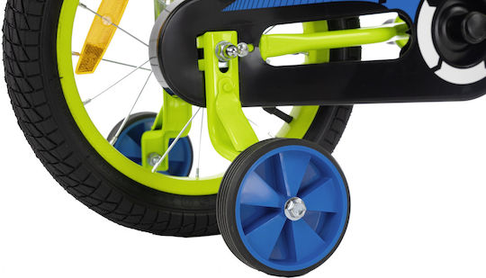 Indiana Rock 14" Bicicletă pentru copii BMX cu Cadru din Aluminiu (2024) Verde