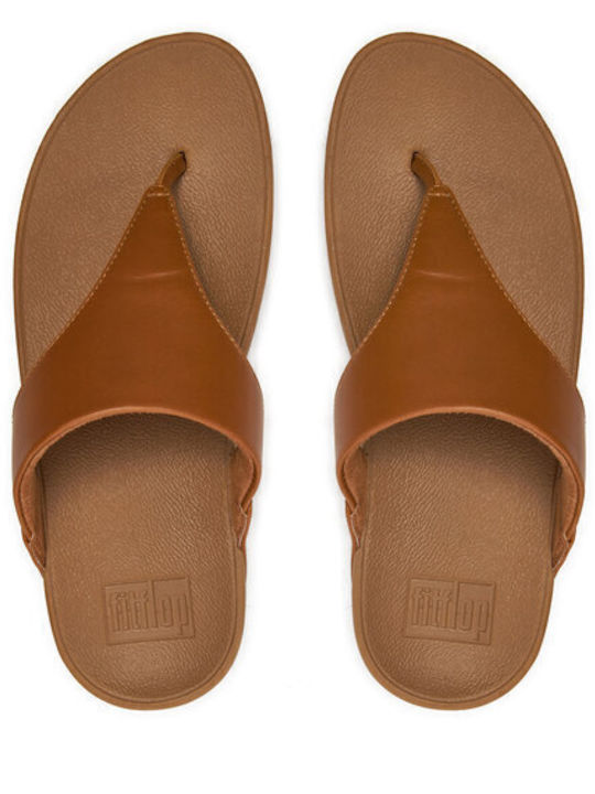 Lulu I88 Flip Flops With Platforms In Brown Colour