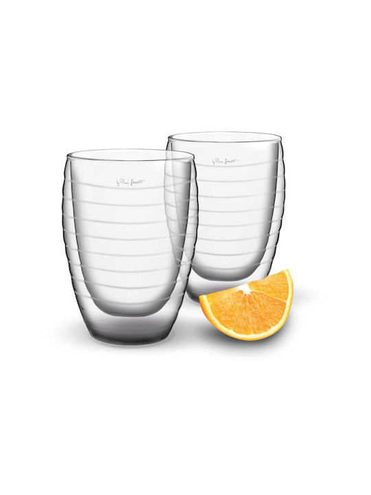 Lamart Vaso Σετ Ποτήρια Νερού από Γυαλί 370ml 2τμχ