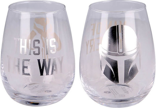 Paladone Mandalorian Set of Glasses Water made of Crystal 510ml 2pcs